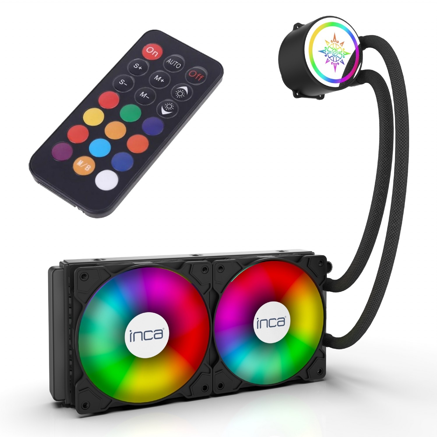 INCA ISS-02XN 240 mm ARGB Siyah Sıvı Soğutma